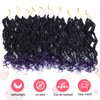 Wavy Senegalese Twist Crochet Hair For Black Women 12 Inch
