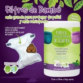 Filtros De Bambú Para Pañales Ecológicos                                                                                                              