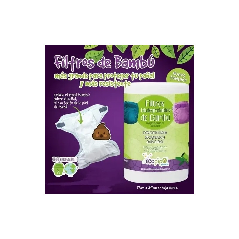 Filtros De Bambú Para Pañales Ecológicos