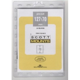 Scott or Prinz 127X70 BLACK Stamp Mounts SCOTT # 916B