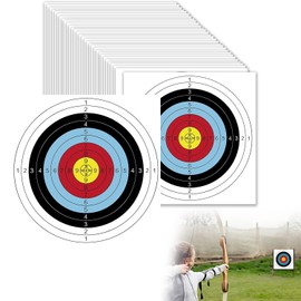 30 x Target Archery Target Face, Archery Target Paper, Row Disc Pads, Archery Disc Pads, Paper Disc Pads, 40 cm x 40 cm
