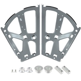 PHITUODA 2 Layers Shoes Drawer Cabinet Hinges Flip Frames, Grey Shoe Cabinet Replacement Fittings Stainless Steel for Kitchen Living Room, 1 Pair