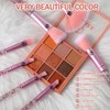 Makeup Brush Set, 7 Pcs Makeup Brushes Crystal Glitter Make