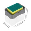 iplusmile 1Set Manual Press Soap Dispenser with Sponge Tray Versatile