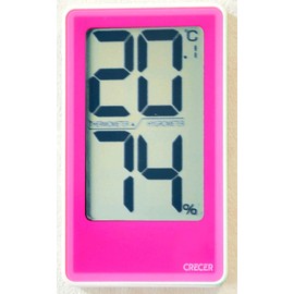 Rattle Big Letters Display Digital Hygrometer Pink Cr – 2000P