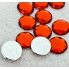 MajorCrafts® 100pcs 16mm Light Red Star Facets Flat Back Large