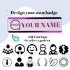 Insignias de etiquetas de nombre grabadas personalizadas: identificación personalizada con
