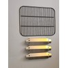 Outdoor Bazaar Set of Porcelain Cooking Grid and Three Stainless