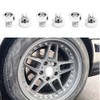 RTRHINOTUNING 100PCS Chrome Silver Wheel Rim Lip Rivets Nuts of
