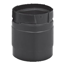M&G DuraVent PelletVent Pro 3" Pellet Chimney Pipe Harman Stove Adapter, Black, 3PVP-ADHB