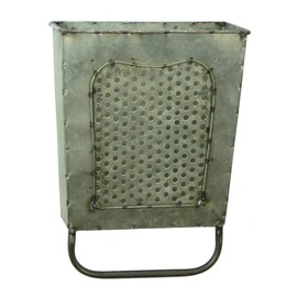 TG,LLC Treasure Gurus Metal Shredder Box Wall Pocket Storage Bath Towel Bar Holder and Magazine Rack