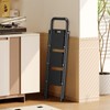 Simple Deluxe Step Stool Foldable, 3 Step Ladder Portable Ladder