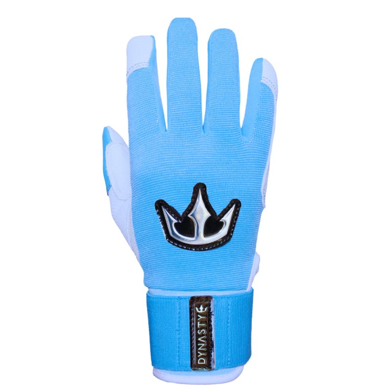DYNASTY BASEBALL Bomb Squad Series Batting Gloves (Baby Blue, Large)