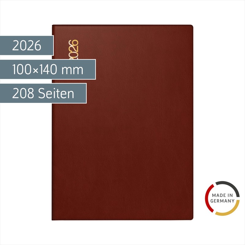 rido/idé Pocket Calendar Mod. perfect/Technik I 2026 | A6, Plastic,