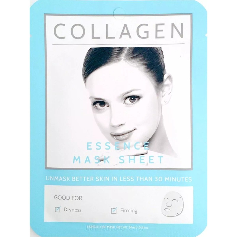 E5 Mascarilla Hojas - Azul Set (aloe, Colágeno, Té Verde)