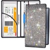 LIFUTOPIA Bling Rhinestone Artificial Diamond Car Registration and Insurance Document