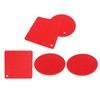 5Pcs Silicone Trivet Mat Square Round Honeycomb Hot Pad Non