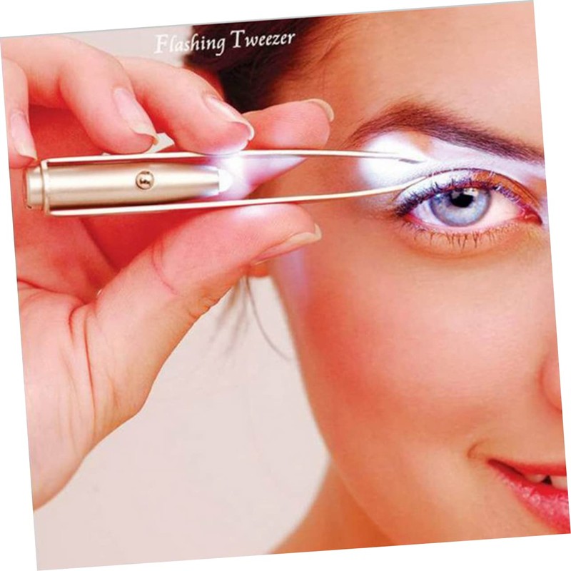 SAFIGLE Led Eyebrow Tweezer Eyebrow Hair Removal Led Light Eyelash
