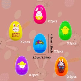 12 Pcs Egg-Shape Fidget Spinner Toys for Kids Adults Easter Basket Stuffer, Colorful Spinning Ball for Easter Egg Fillers, Party Favors Gifts for Kids Boys Girls