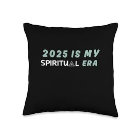 2025 Being Spiritual, Yoga, Inner Peace and Calmness Throw Pillow