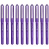 Uni-Ball 10 x 0.7mm Liquid Ink Rollerball Pen - Purple