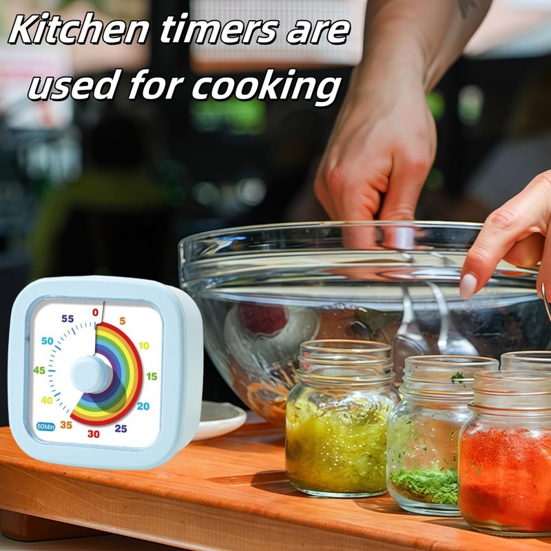 Kids Visual Timer Cute Rainbow - 60 Minute Countdown Timer