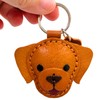 Generic Golden Retriever Keychain Gifts, Genuine Leather Keychain, Pets Lover