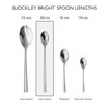Robert Welch Blockley Bright Long Handled Spoon, Set of 4.