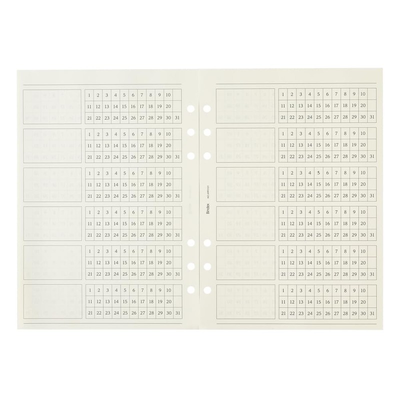 Noritsu ARF0101 Binding Index Personal Organizer Refill A5 Habit Building