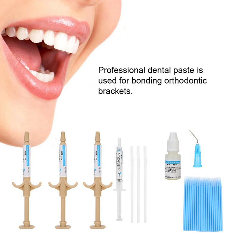Dental Orthodontic Brackets Braces Glue Bonding Self Curing Adhesive Paste