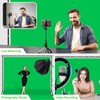 GLOSHOOTING 7x10ft Green Screen Backdrop Kit with Stand, 9.5x9.5ft Large