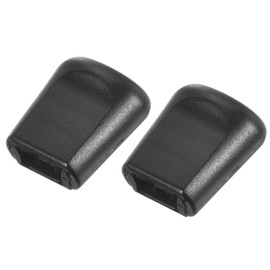 Zipper Clip Buckle(0.2" x 0.1")15pcs, Zipper Pull Cord Ends Lock Zip Rope Buckle Cord End Stopper for Lanyard Backpack Shoelaces Luggage, Black