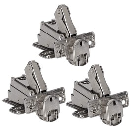 3pcs Cierre Suave de 175 Bisagras de Gabinete de 175 Grados Bisagras Suaves de la Cocina Puertas de Armario Bisa