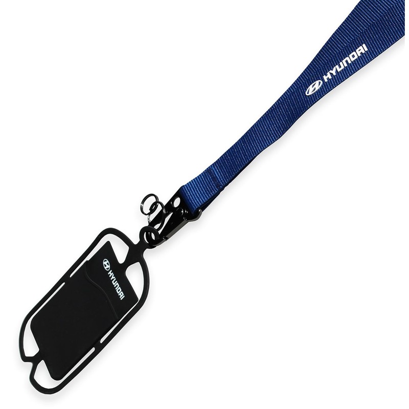 Hyundai HMD00550 Lanyard Key Ring Logo Blue