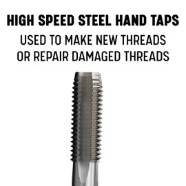 Drill America 1/2"-40 UNS High Speed Steel Plug Tap, (Pack of 1)