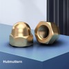 10pcs M8 Acorn Hex Nut Brass Female Threaded Bolt Cover