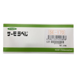 日油技研工業 Thermo Label 5 Piece Display 170 Degree Outdoor Checker 不可逆 5e170