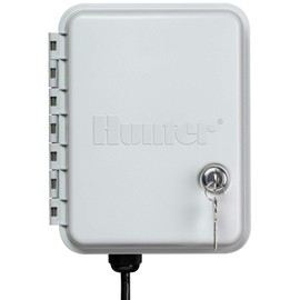 Hunter X-Core XC400 4 Zone Outdoor Sprinkler Controller, Weather-Resistant Irrigation Timer for Lawn and Garden, Easy Install, Automatic Watering System