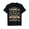 Carmela First Name Surname Funny Saying I have 3 sides