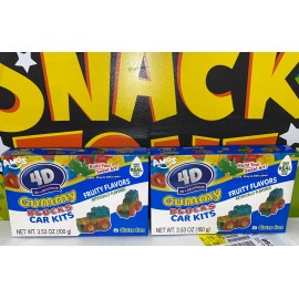 Amos 2 Packs - Amos 4D Gummy Blocks, Car Kit OR One Each, Fruity Flavors, Gluten Free
