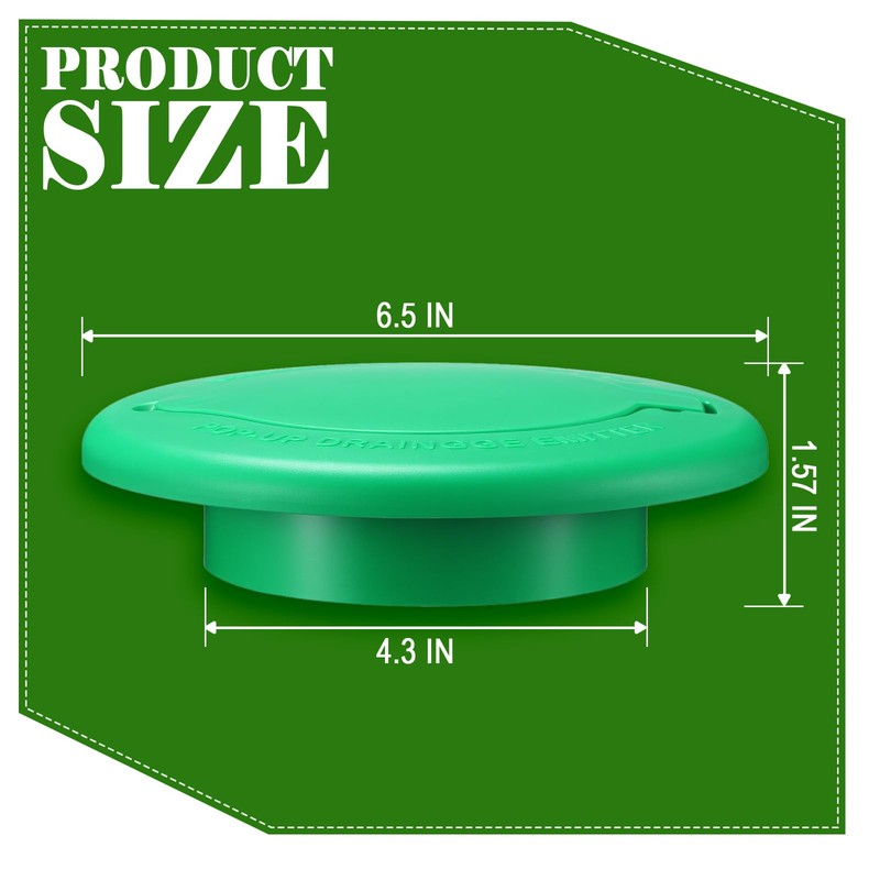 Thyle 1 Pack Magnetic Pop Up Drainage Emitter, Fits 3