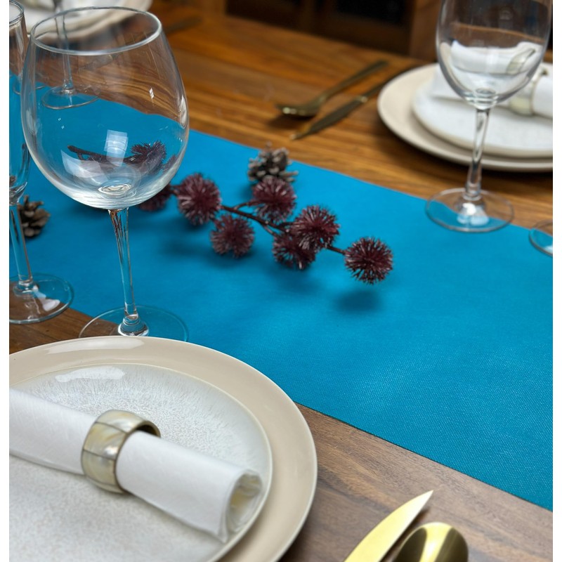 NATUARTE, Non-Woven Table Runner, Sky Blue, 25 m x 30