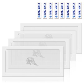 YIMATEECO Fan Covers, Dust Filter, PC, 280 mm with Magnetic Frame for Computer, Fan Grille, PC Fan, Cooling Fan, Power Supply Dustproof (PVC Gentleman, 140 x 280 mm, Pack of 4, White)