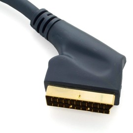 1.5m AV Cord SCART Plug to SCART Plug Legacy & Overseas TV Connection Cable