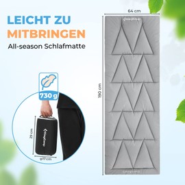 KingCamp Cotton Camp Bed Cushion - Super Light & Portable, Multi-Purpose for Camping Bed Garden Lounger Sun Lounger Also As Sleeping Mat or Travel Blanket for Camping, Outdoor, Travel & Home Use