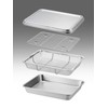 Yoshikawa 7041589 Stainless Steel Square Bat, 18 Sheets