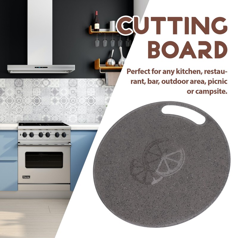 Kopinma Cutting Board Plastic Kitchen Cutting Board Round Baking Board