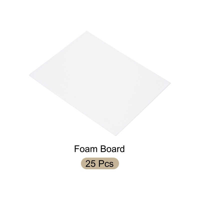 Rebower 25 PCS White Foam Board 8x10 Inch, Foam Boards