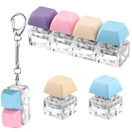 4 Pcs Keyboard Fidget Keychain Keyboard clicker Fidget Decompression Toys Keyboard Fidget Clicker Finger Keyboard Toys Stress Relief Keyboard,Keyboard Clicker for Gifts to Pass The Boring Time