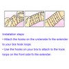 Tamlien Bra Extender 2 Hooks Soft and Comfortable Bra Strap
